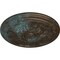 Ekena Millwork Vienna Ceiling Medallion (Fits Canopies up to 3 1/4"), 16 7/8"OD x 5/8"P, Bronze Blue Patina CM17VIBBS - alternate 4